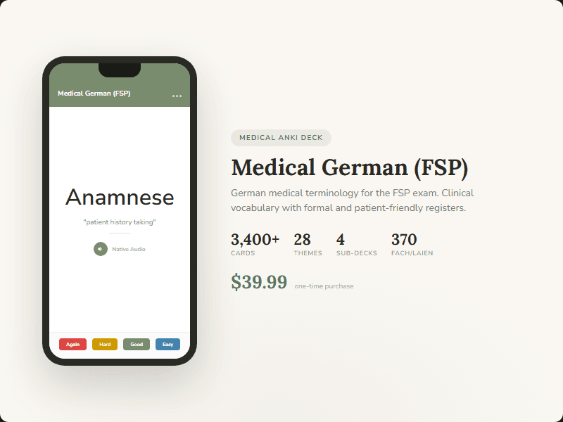 Medical German (FSP) mockup